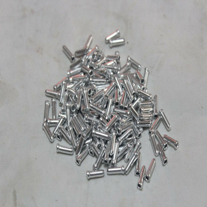 100PCS MTB BIKE BICYCLE BRAKE SHIFTER INNER CABLE TIPS END CAP CRIMPS US