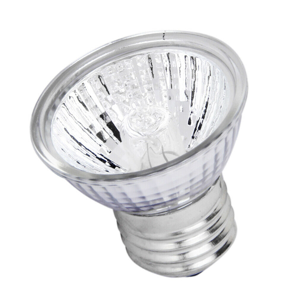 8Pcs 50W Reptile Mini Reflector Halogen Spotlight Light Lamp Bulb 220-240V