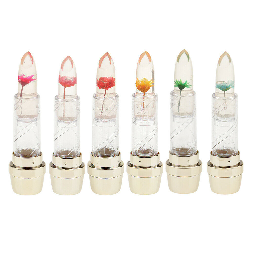 Jelly Flower Color Changing Lipstick Makeup Moisturizer Lip Gloss Comestic