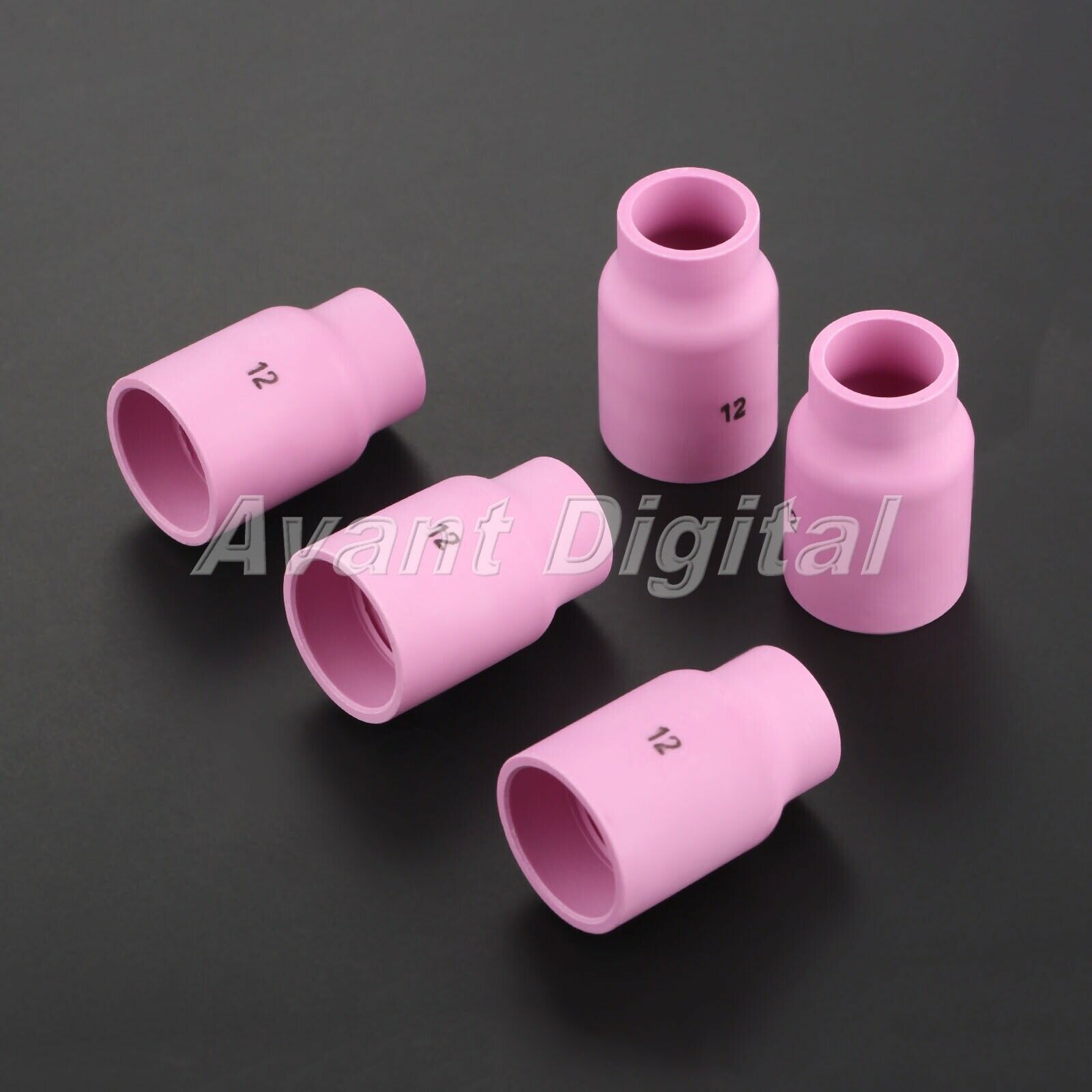 WP9/17/18/20/26 torch Accessory 5PCS TIG Welding Gas Lens Ceramic Cups 53N87 #12
