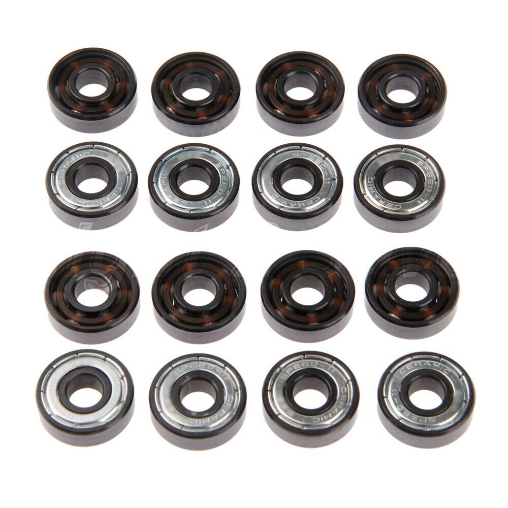 16Pcs Skateboard Skate Ball Roller Inline Ceramic Precision Bearing Accessaires