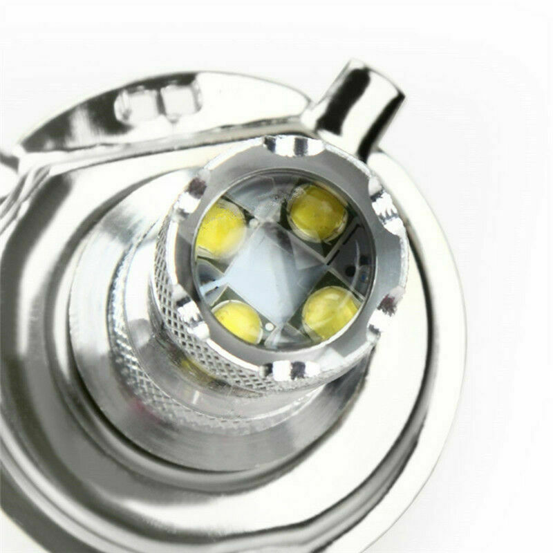 H4 COB LED Motorcycle Headlight Hi/Lo Beam Front Light Bulb Lamp White 6000K 80W