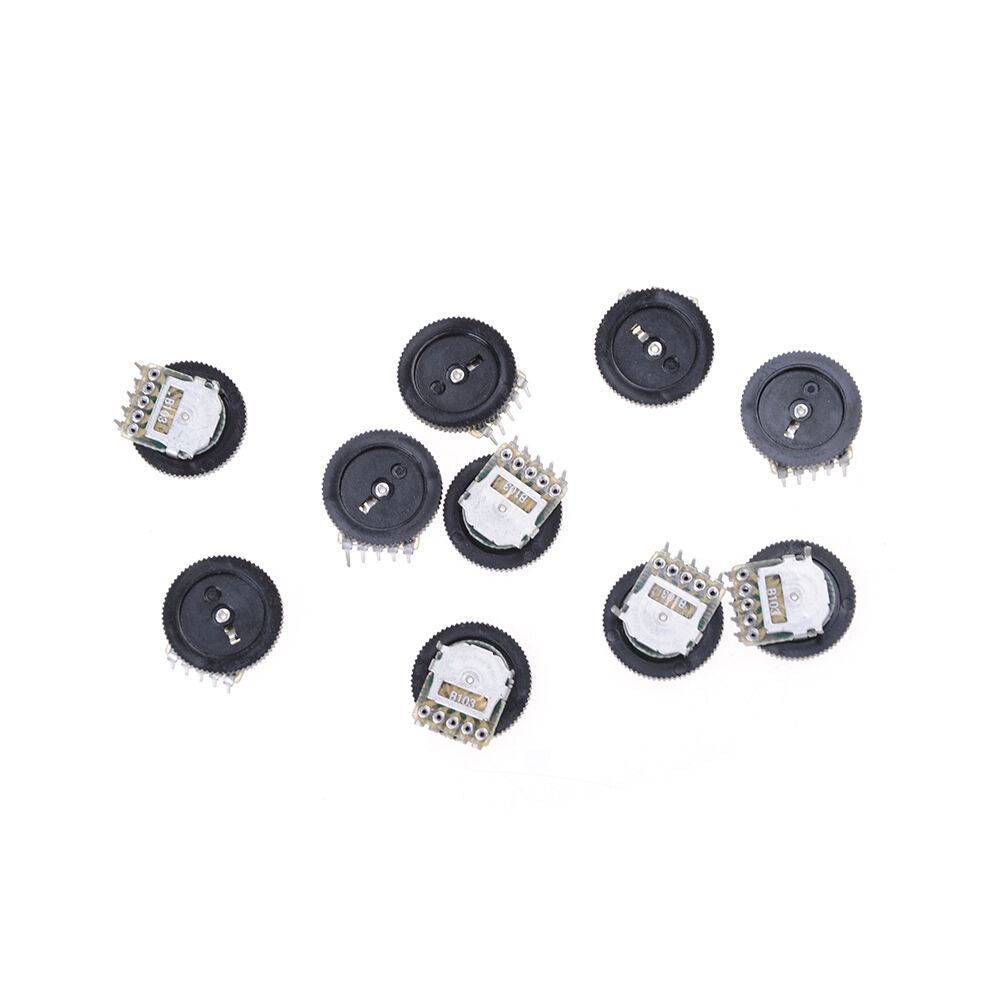 10pcs B103 16x2mm 10K Ohm Double Dial Taper Volume Wheel Duplex Potentiome.l8
