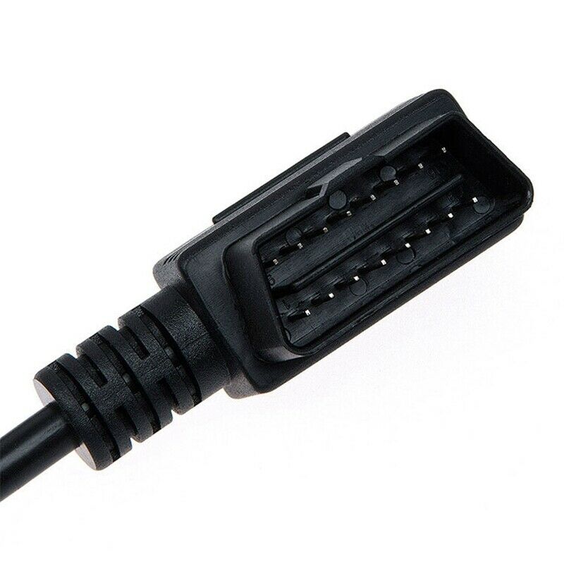 OBD2 Connector Cable 50CM 90 Degree Adapter Splitter Male to Dual Female OBD2 U6
