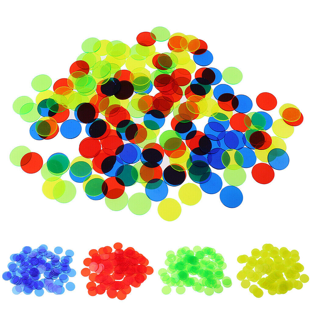 200Pack Professiona Bingo Chips Supplies Counting Exercise 0.6'' Diameter