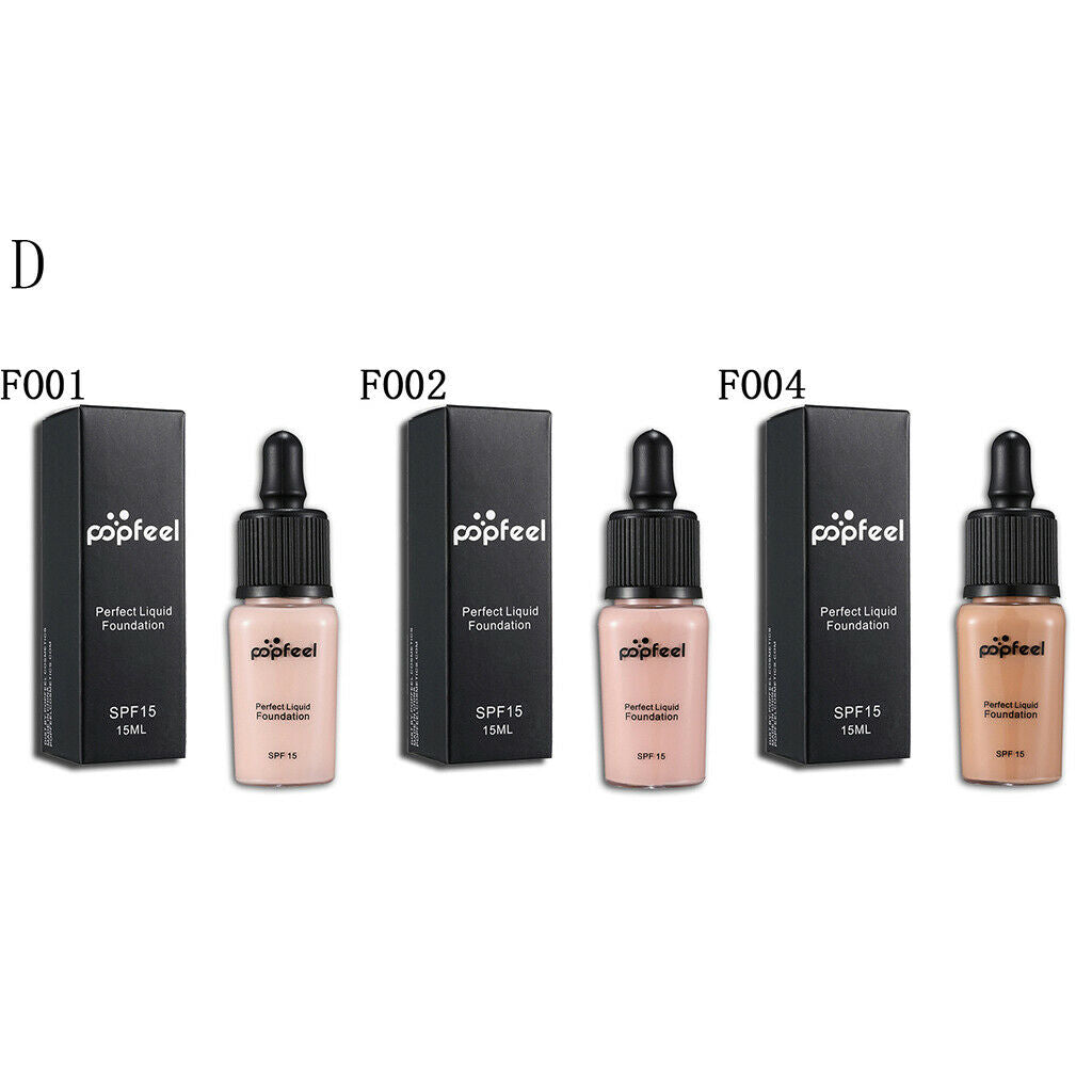 3 Colors Face Makeup Foundation Concealer Liquid for Blemish Dark Circles #1#2#4