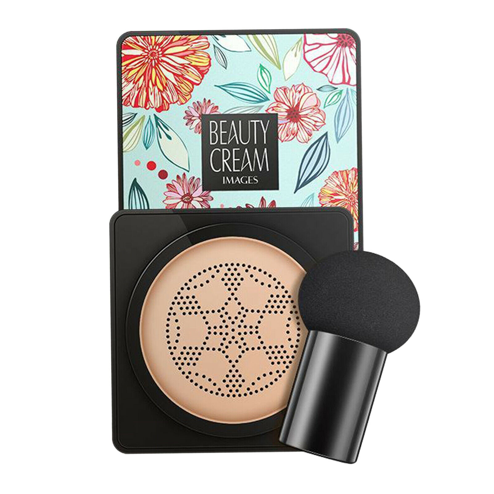 2PCS Mushroom Head Foundation Bright Makeup Base with Mushroom Makeup Sponge