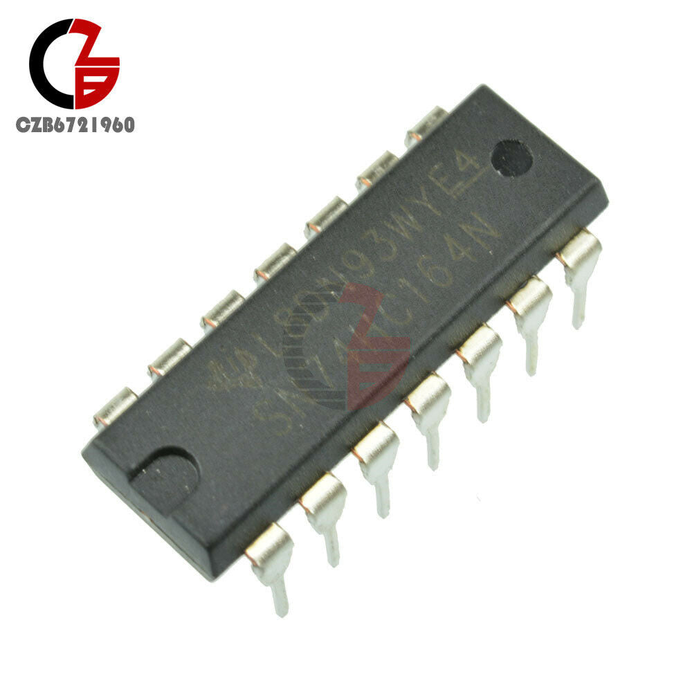 10PCS 74HC164 SN74HC164N TI IC DIP-14 Parallel-Out 8-BIT SHIFT REGISTER