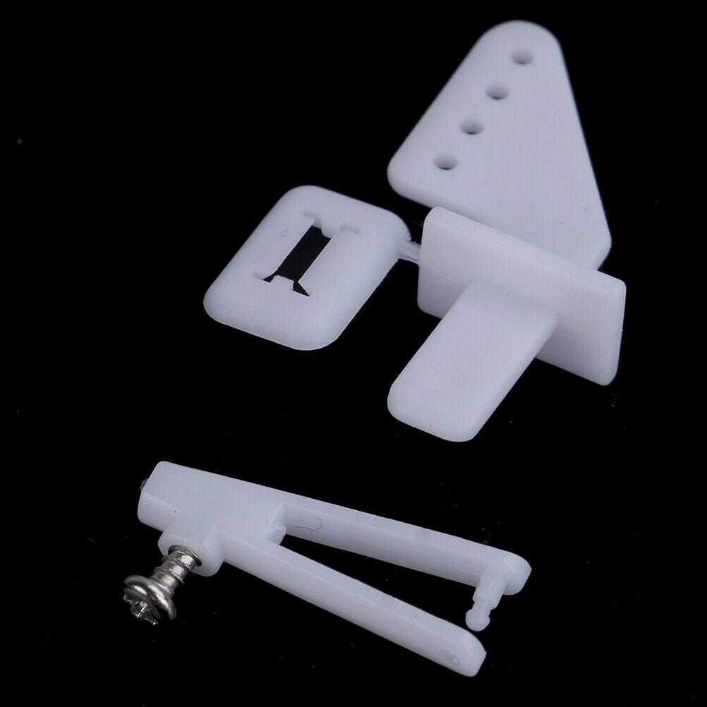10 sets medium lock on nylon control horn and clevis 21mm set rud .l8