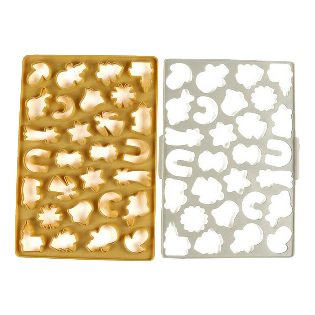 Christmas DIY Plastic Cookies Mold Xmas Cake Decor Chocolate Biscuit Mould