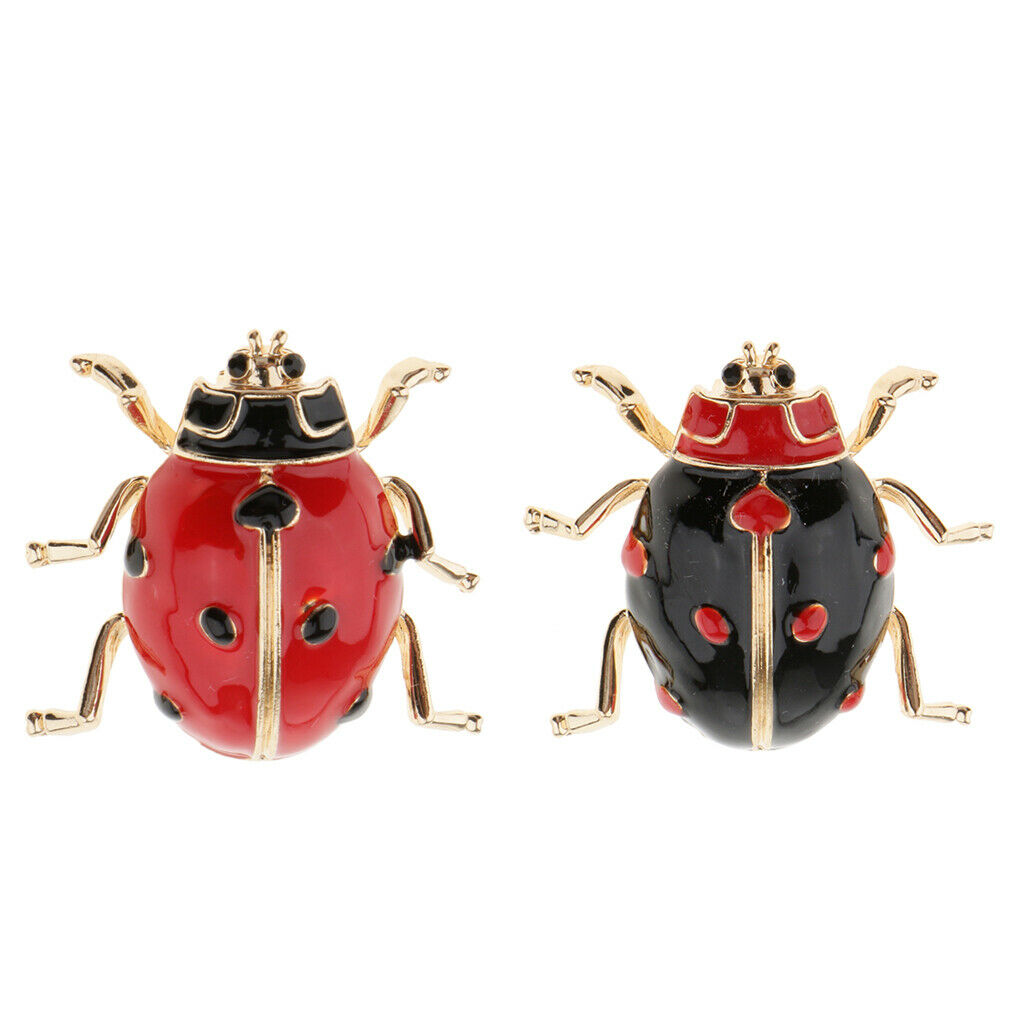 Enamel Ladybird Bug Insect Brooch Pin Womens Mens Fashion Jewellery Red