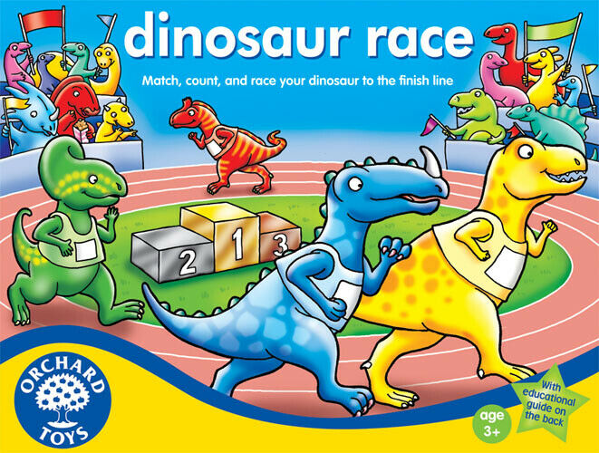 Orchard Toys 086 Dinosaur Race Game Kids Childrens British made Game 3 Years +