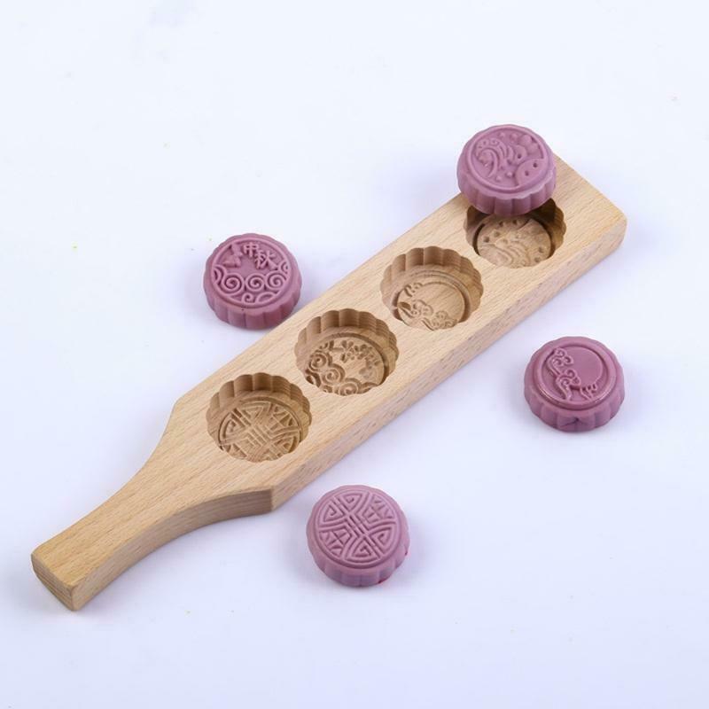 Moon Cake Molds Wooden Pastry Moulds Making Mung Bean Cake Sorbet Baking Gadgets