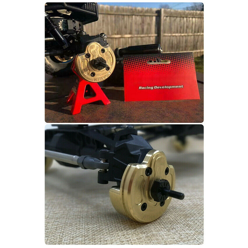 Copper Counterweight Brass Portal Cover 1.9UTB For 1:10 Axial SCX10 III AXI03007