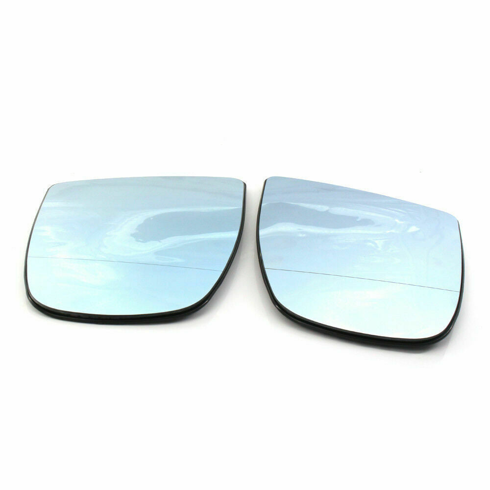 Pair Door Side Rearview Mirror Glass Heated Left Right Fits BMW X5 X6 2007-2014