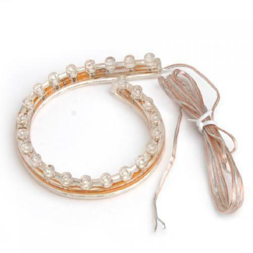 24cm Flexible Car 24-LED Strip Light- Yellow