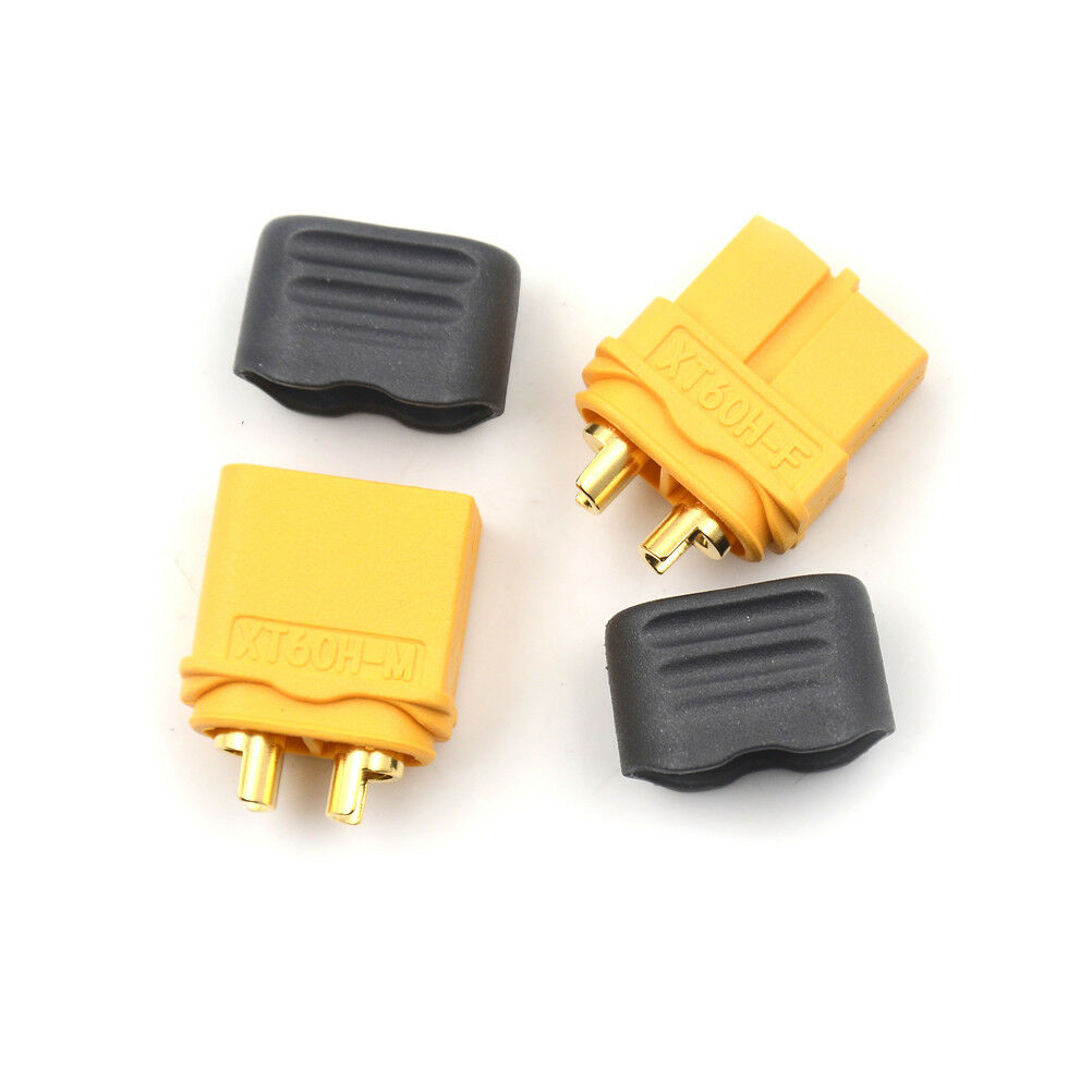 2PCS Amass XT60+ Plug Connector With Sheath Housing 1 Male 1 Femal.l8