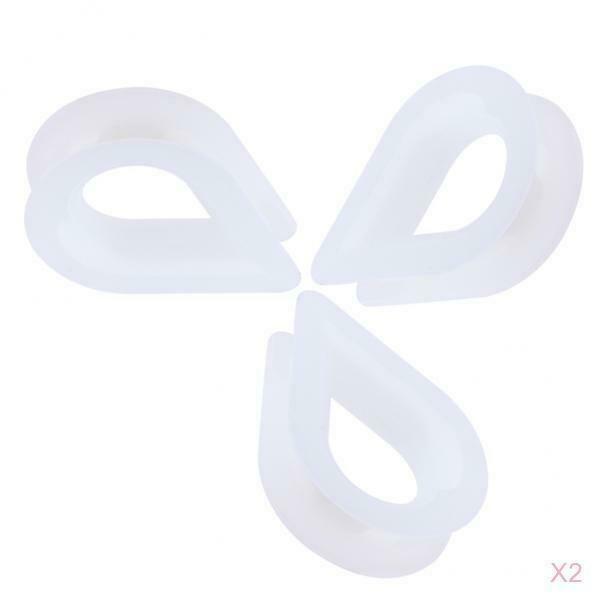 6PCS Nylon Rope Thimble For Splicing End Loop In Mooring/Anchor Line 10mm