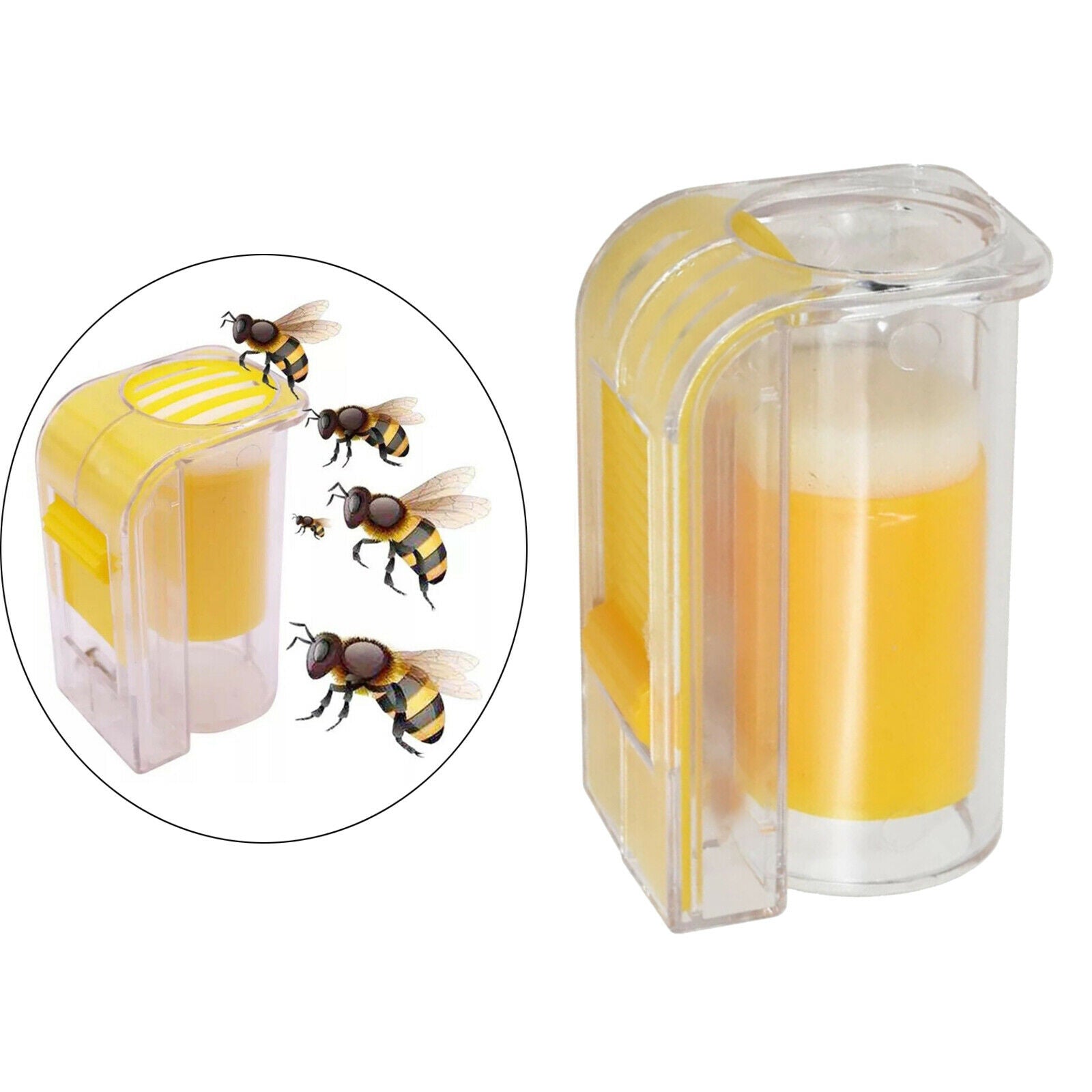 2 Pcs Queen Catcher Plastic Bee Queen Marking Catcher, One Handed Marker Bottle,