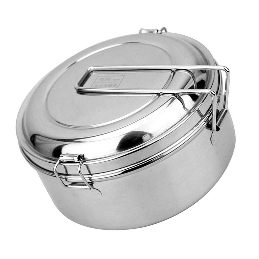 Stainless Steel Small Lunch Bags Lunch Box Food Bento Container Mess Tin