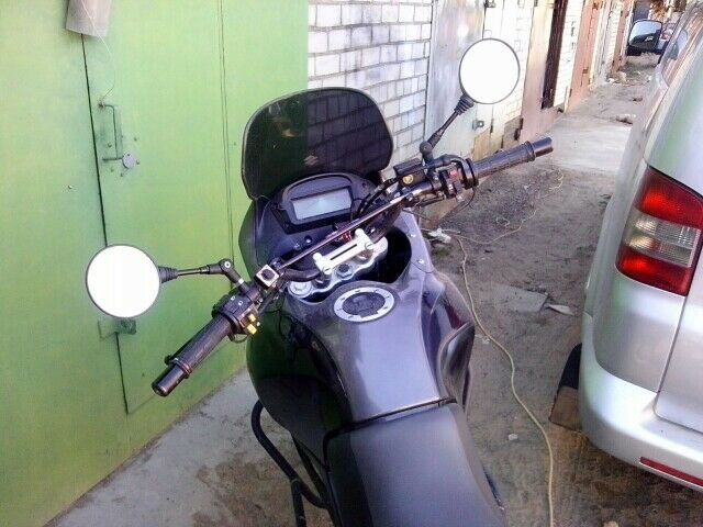 10mm Thread Mirror Folding Foldable Rear View Side Mirror Round for Motorcycle