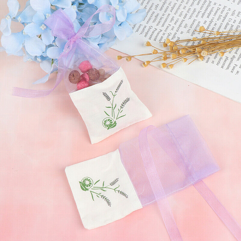 Beautiful 6pcs Sachets Flower Printing Empty Lavender Fragrance Sachet Ba.l8