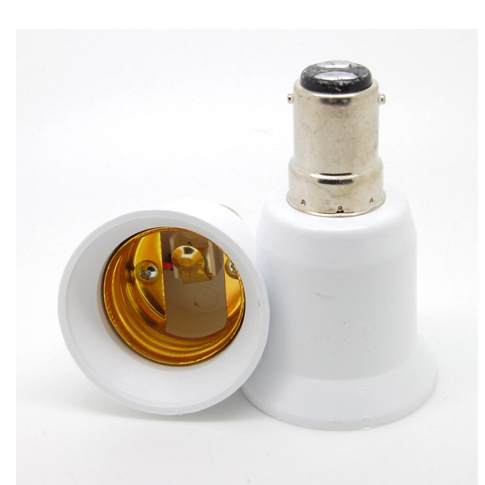 B15 to E27 LED Light Base Lamp Bulbs Socket Adapter Converter GBM