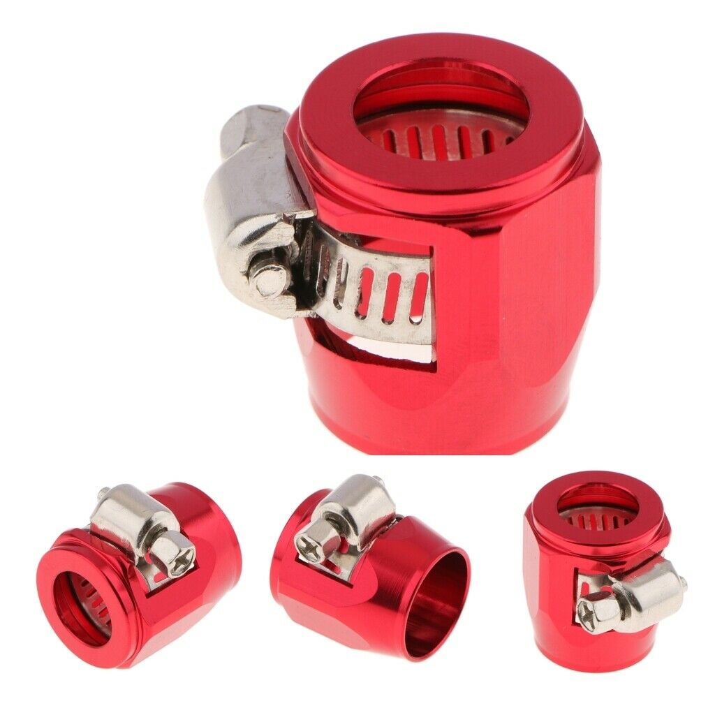 4 Pcs. Anodised Aluminum Hose Clamps Hose Clamps, Î¦ 13-18mm Adjustable