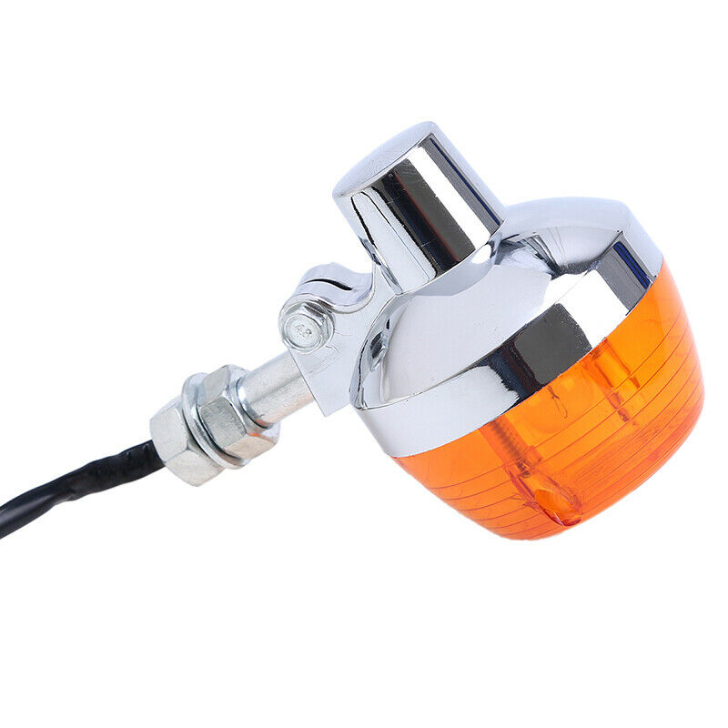 Amber Motorcycle Dirt Bike Rear Turn Signal Lights 12mm Universal For Yamaha ATV