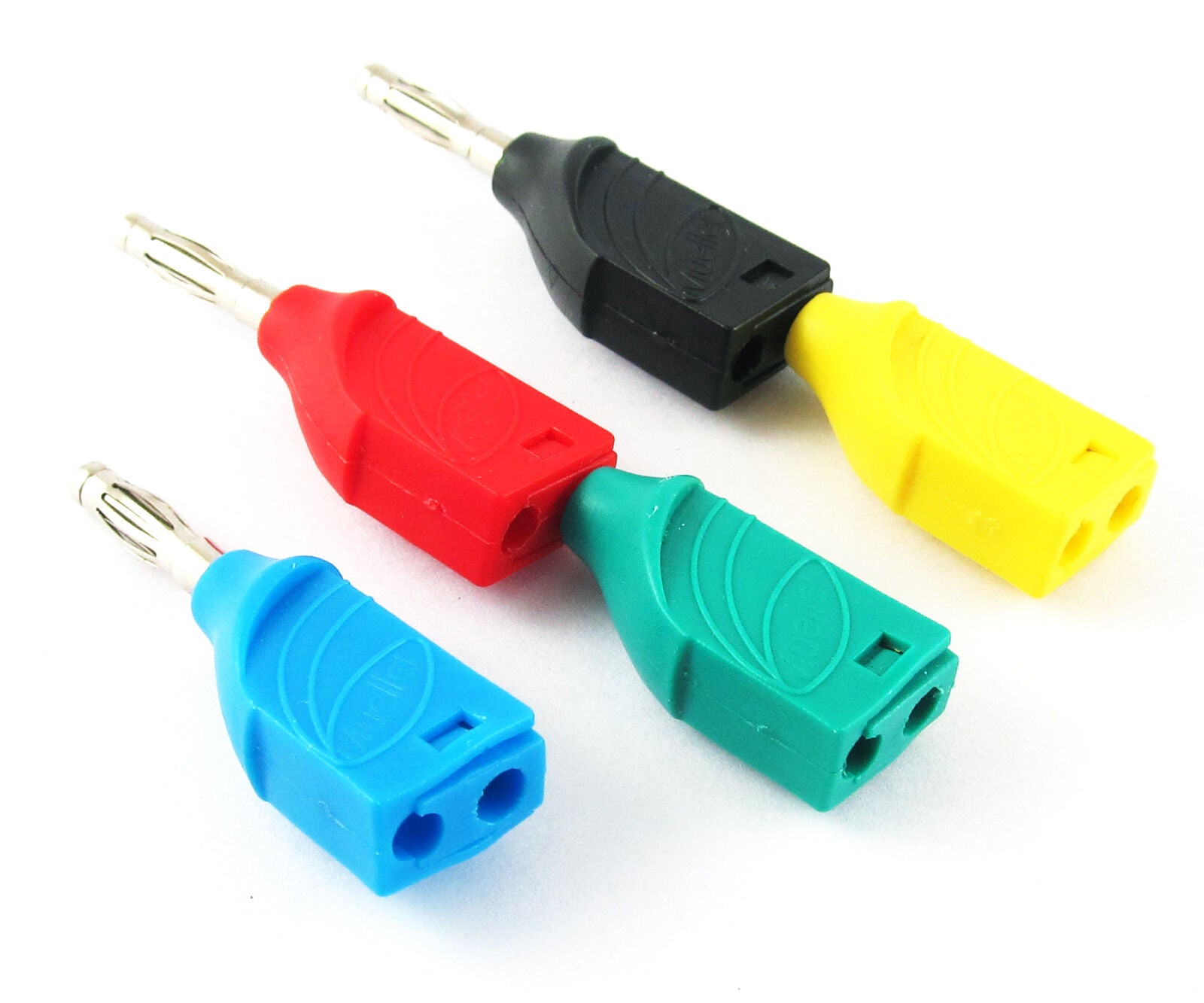 5pcs High Quality Mueller Radioshack Stackable 4mm Banana Plug 5 Colors