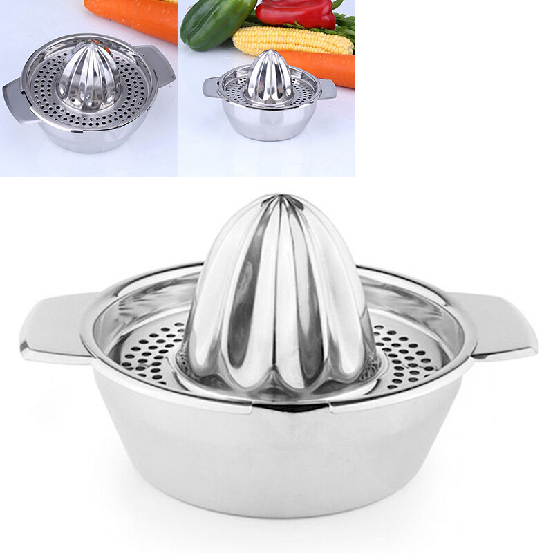 Stainless Steel Citrus Orange Juicer Lemon Fruit Hand Squeezer Kitchen Tool BDAU