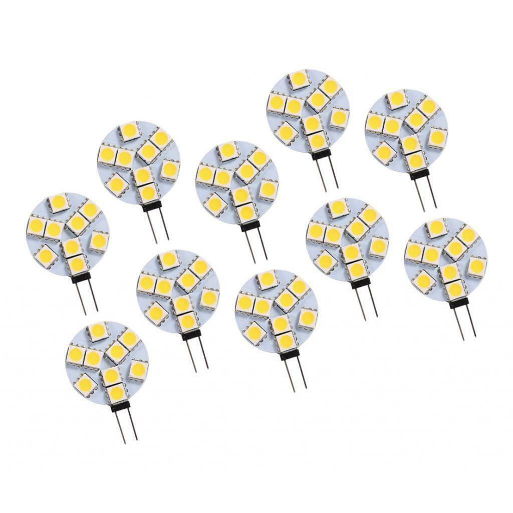 10pcs G4-5050-9SMD 0.36W Halogen Vehicle Bulbs Auto Xenon 12V Headlights Car