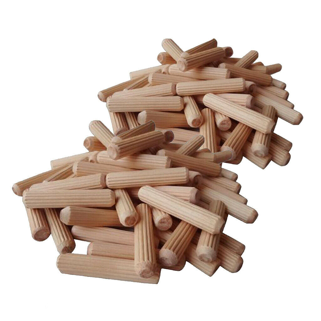 200X NATURAL WOODEN DOWEL RODS CRAFT for WOODWORKING CRAFTS PROJECT US