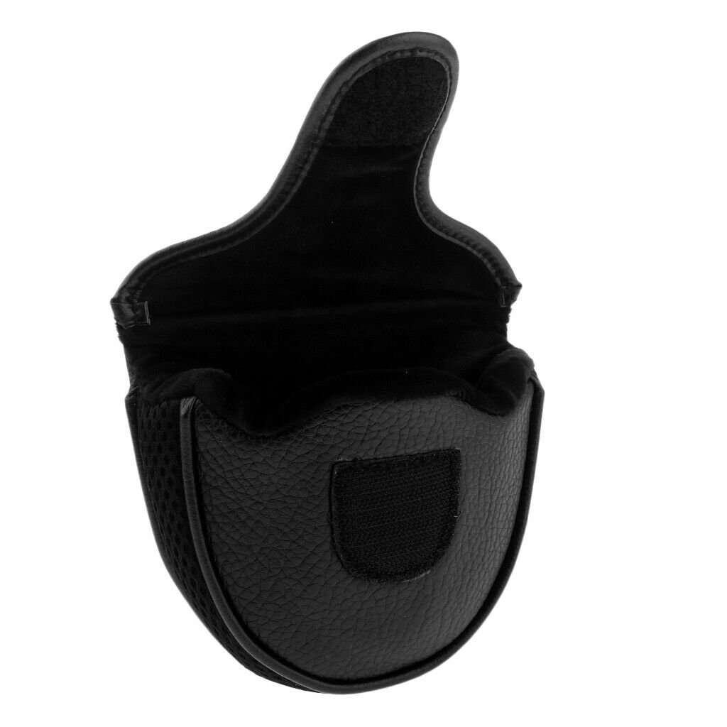 2X Soft Comfortable PU Golf Mallet Head Cover Club Protector Putter Cover Black