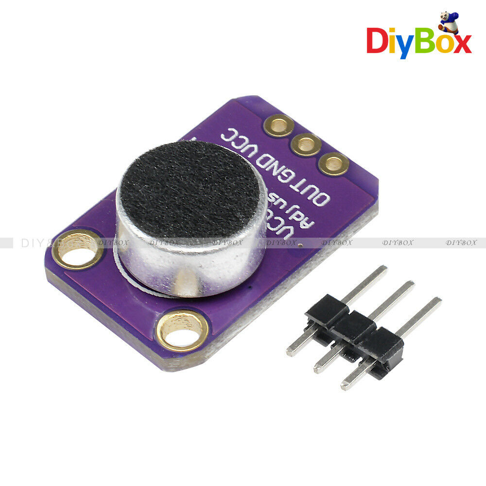 Adjustable GY-MAX4466 Electret Microphone Amplifier with Gain for Arduino