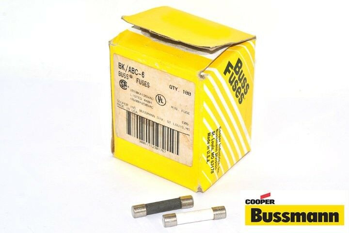 2pcs - BUSSMANN MDA 10A 6.3x32mm Ceramic Fuse - For Audio