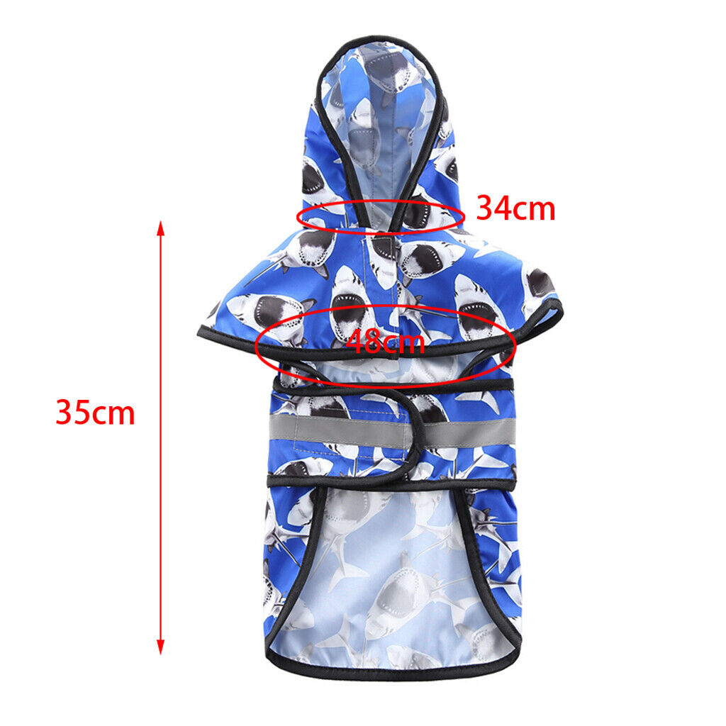 2 Pieces Pet Dogs Rainy Raincoat Puppy Rain Resistant Apparel For Dogs