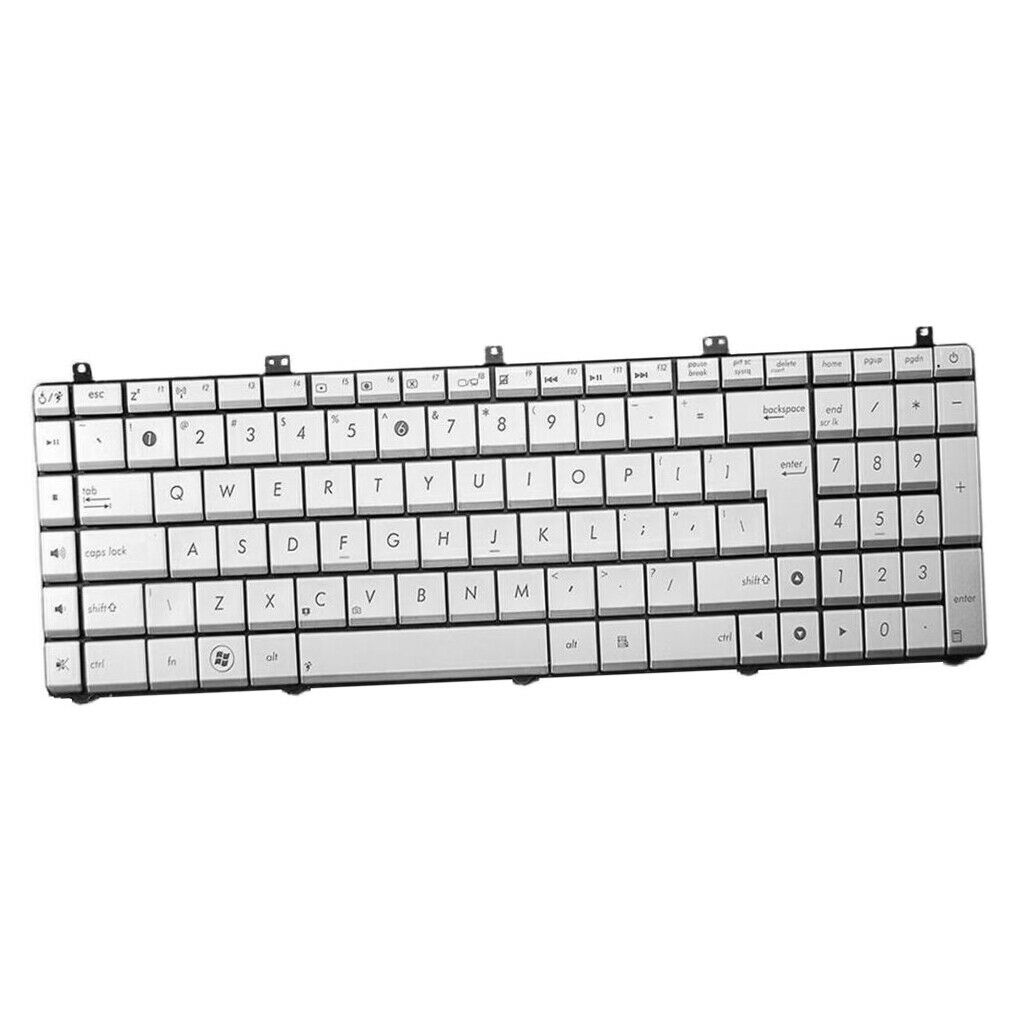 Laptop white US keyboard without backlight for ASUS N75 N75S