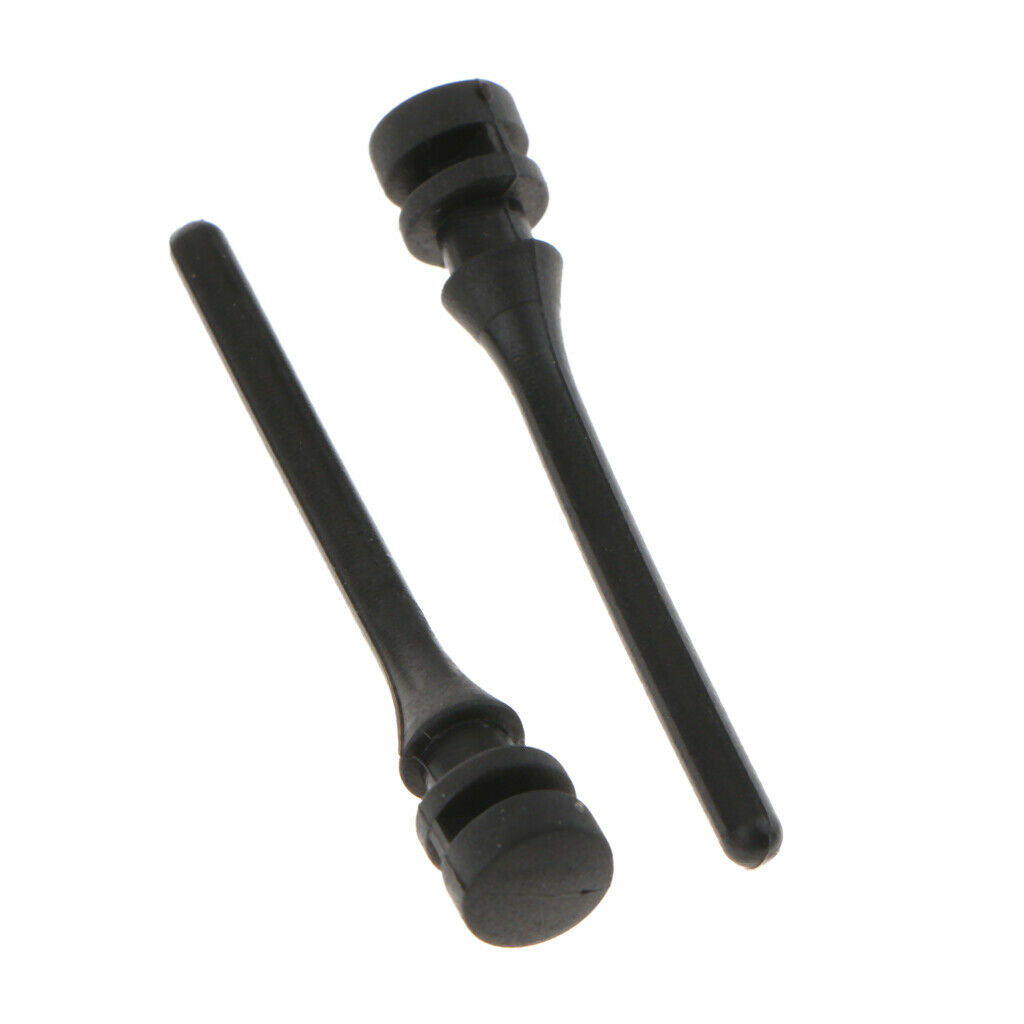 20pcs PC Fans Coolers Silicone Rubber Screws Pin Rivet Brackets, Black