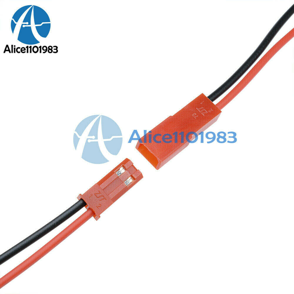 5 Pairs 100mm JST Connector Plug Cable Line Male+Female for RC BEC Lipo Battery