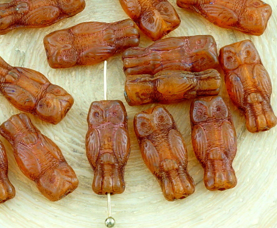 22pcs Picasso Crystal Opal Rose Valentine Pink Brown Small Owl Bird Animal Ha...