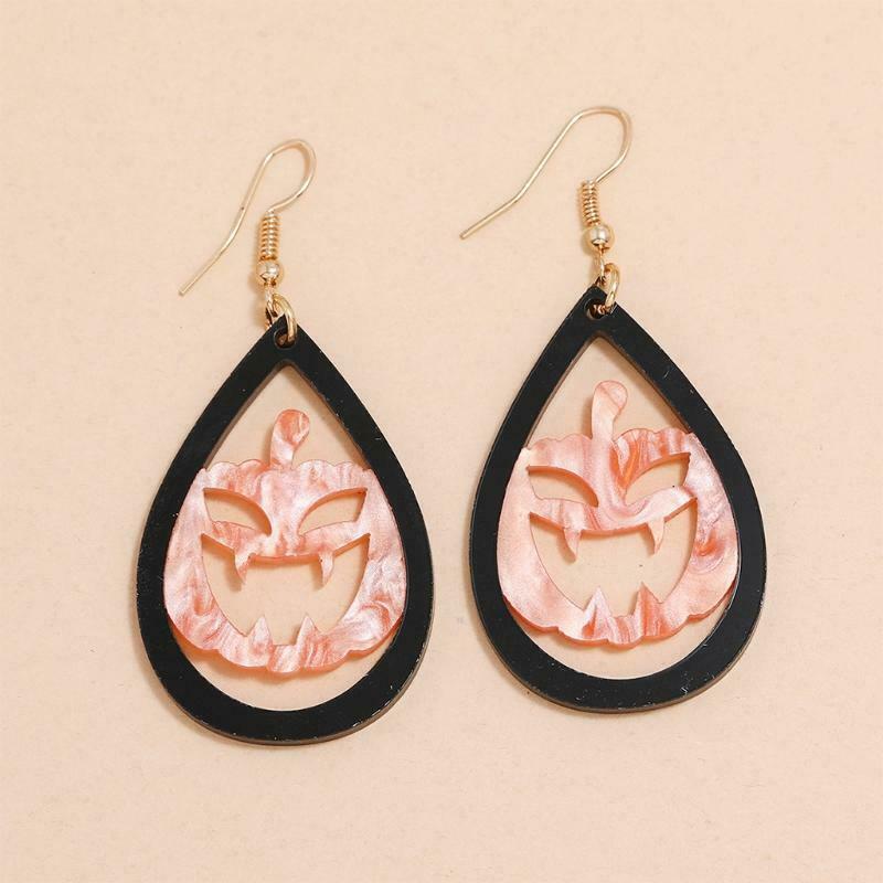Earrings Silicone Mold Halloween Pumpkin Earrings Mold for Home Decoration