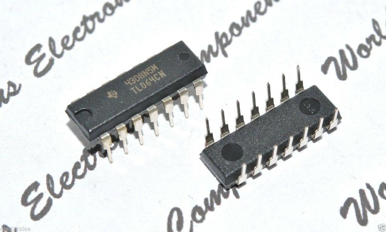 20pcs-TI TL064CN (TL064) 14-PIN  Integrated Circuit (IC) - NOS- Made in Mexico