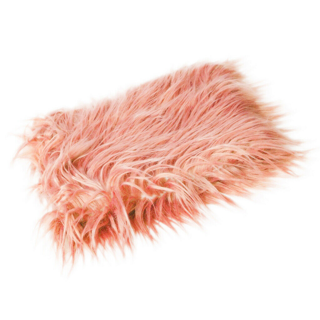Newborn Baby Photo Prop Blanket Rug Background Backdrops Basket Stuffer Pink +