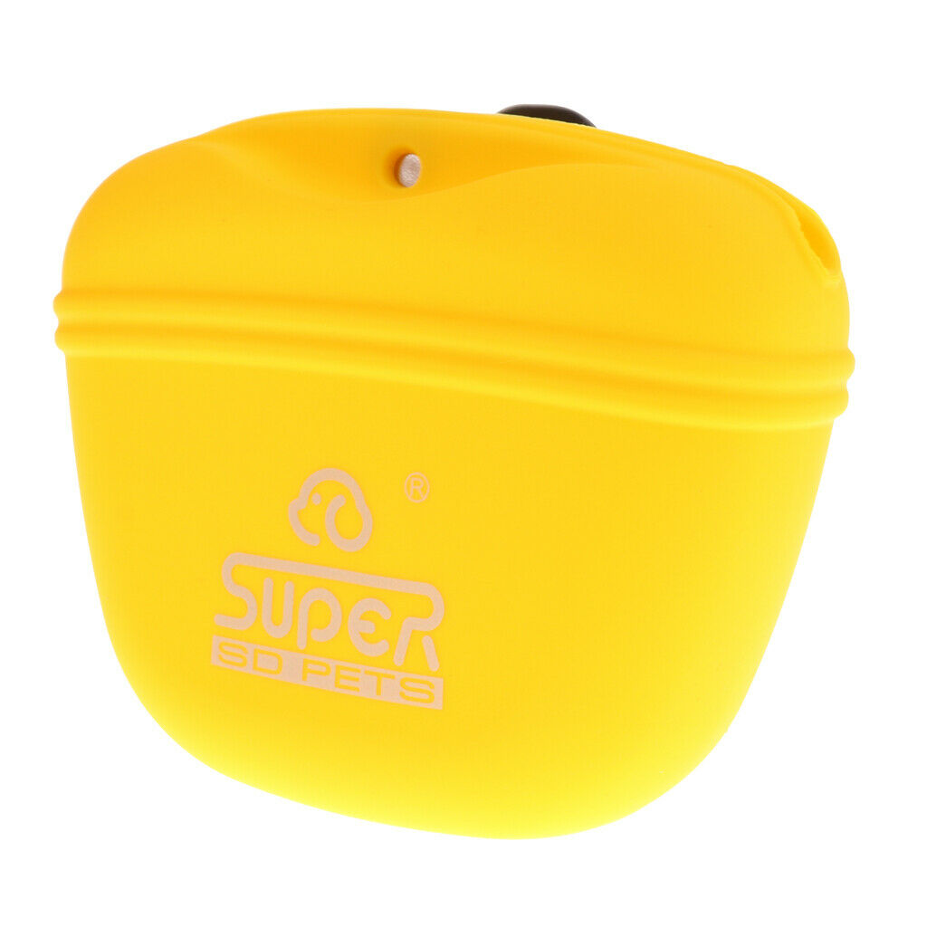 2 Pcs Silicone Dog Treat Pouch - Training Bag Can Easily Carries Snacks and Toys