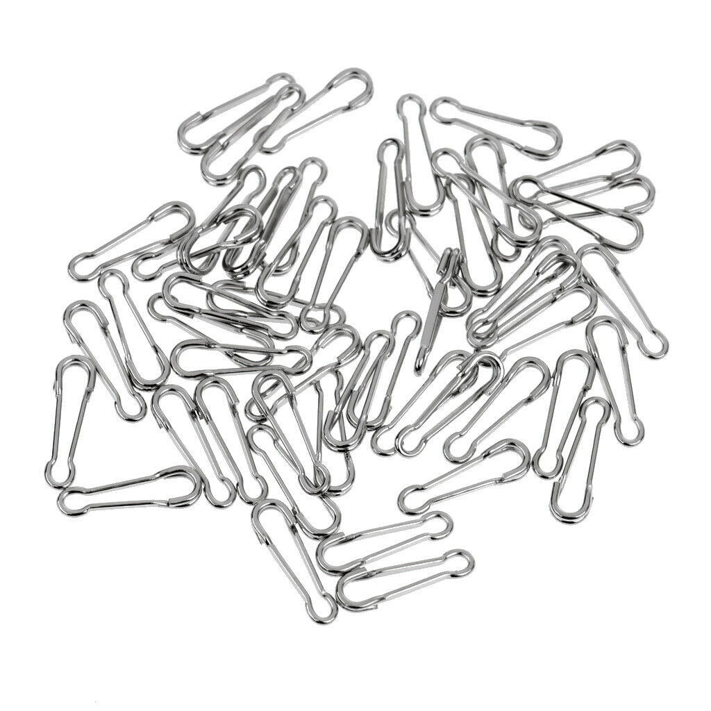 50pcs Fishing Quick Change Hawaiian Snaps Swivels Baits Lures Clip Links 3#