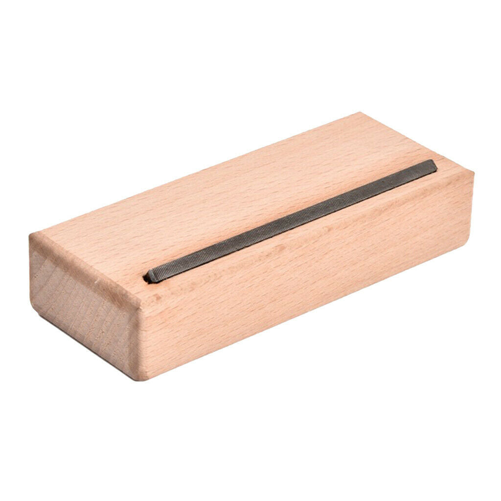 45Â° Degree Fret Bevel File Guitar Fret Edge Crowning Tools Hard Maple