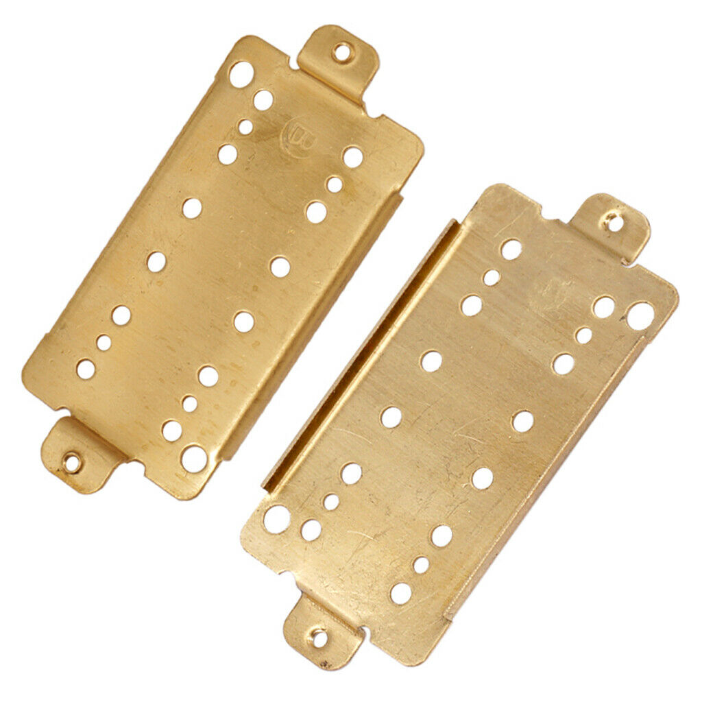 2pcs/Pack 50mm Pole Spacings Guitar  Pickup Baseplate N&B Brass