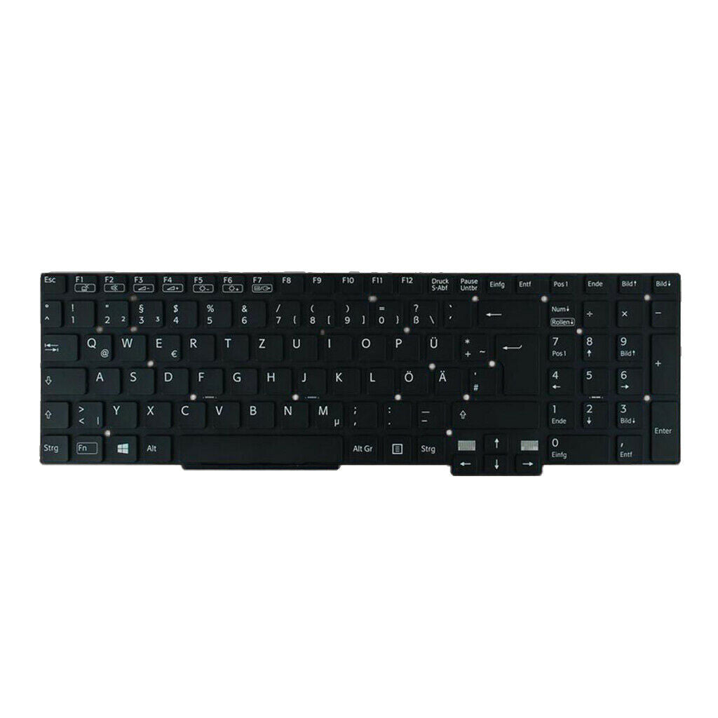 German Layout Keyobard w/ Backlit Black NO Frame for Sony Vaio svt15 Laptop