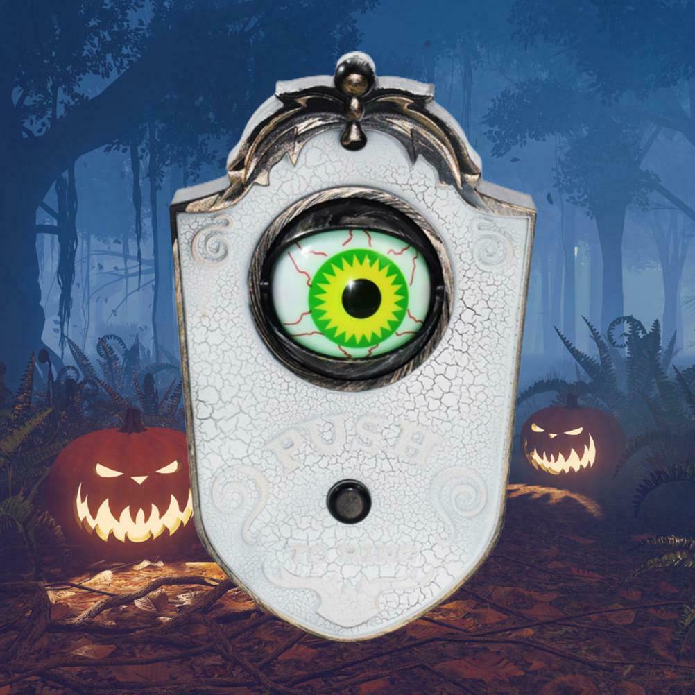 Halloween Doorbell Eyeball Horror Props Door Hanging Doorbell Halloween Decor